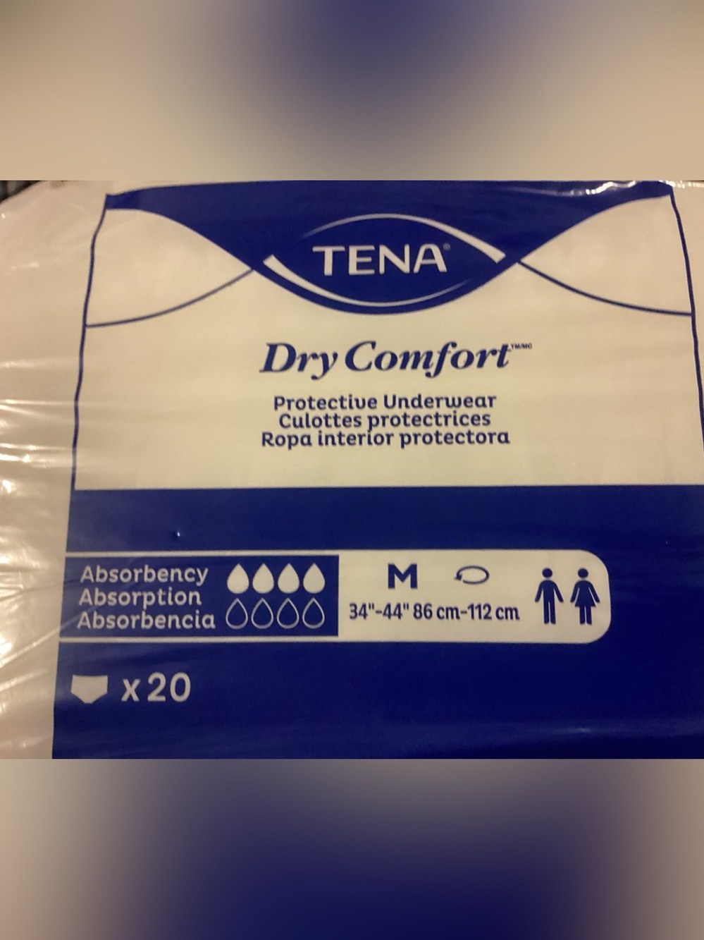 TENA Dry Comfort Protective unisex Underwear x20 medium